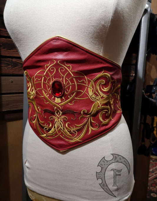 Elven embroidered belt