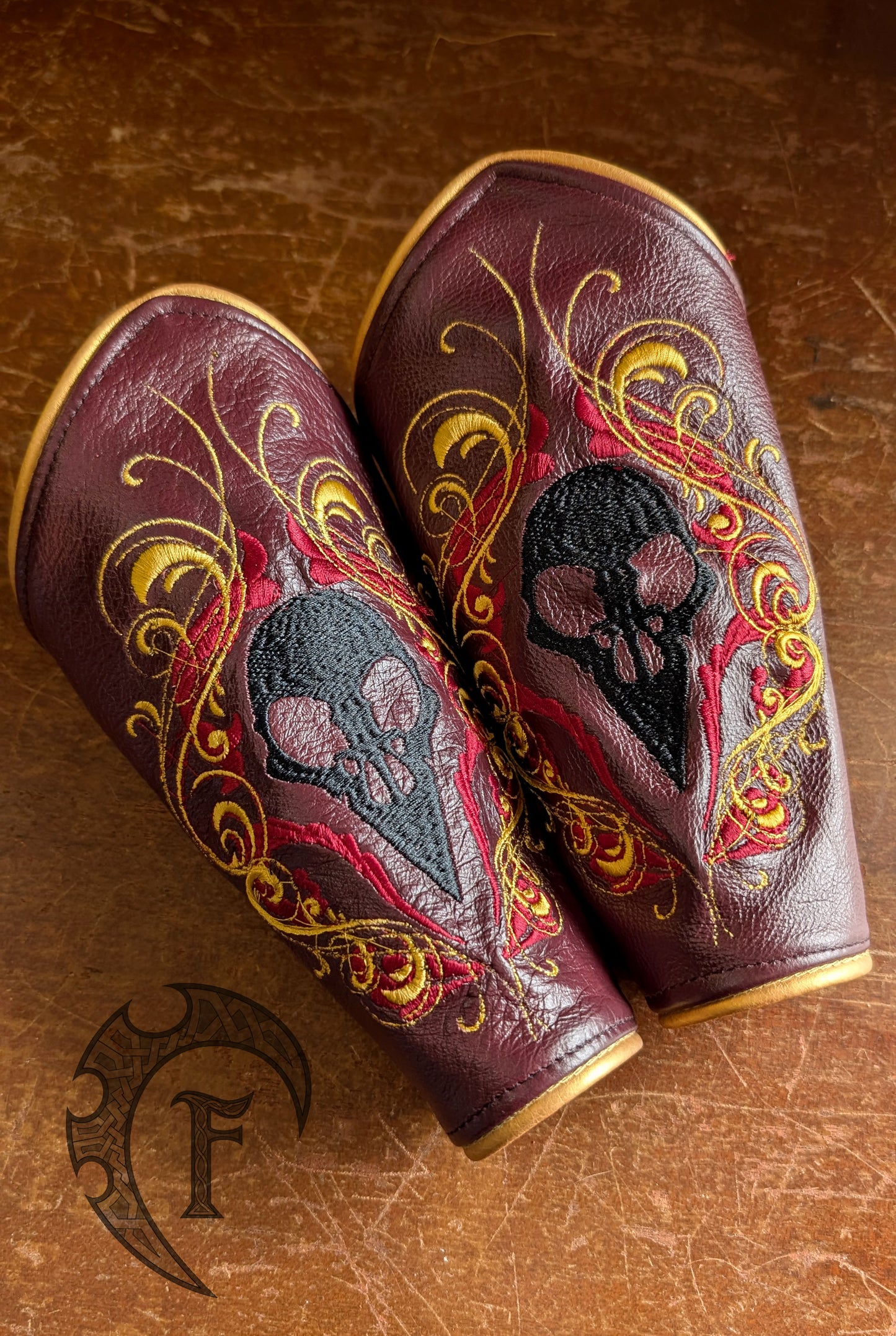 Sun Glory Embroidered Armbands