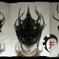 Dark Mage Mask, larp,masquerade,costume,armor,masque,cosplay,fantasy,sorcerer,leather,cuir,masquarade,halloween,gift,larping