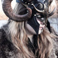 Fantasy Viking Leather Helm, armor, armure, costume, larp. larping, viking, fantasy, horn, helmet